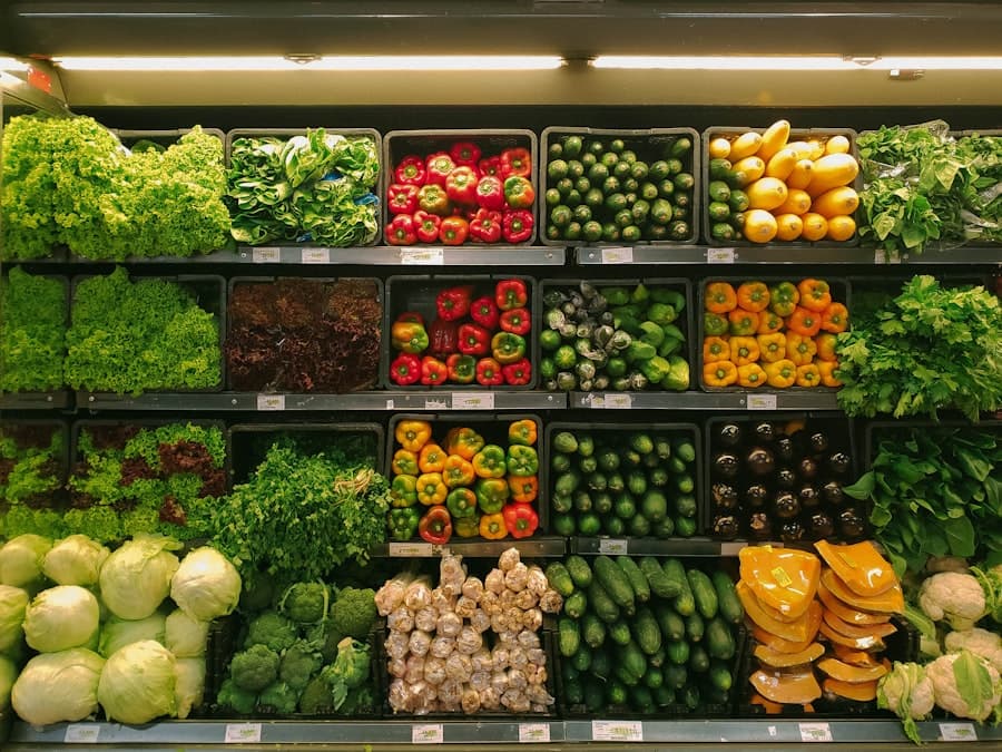Fresh produce aisle inside a local supermarket